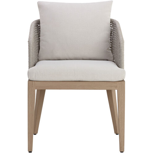 Capri Drift Brown / Palazzo Cream Outdoor Dining Armchair